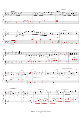 Partitura de piano gratis de Ludwig van Beethoven: Sonata Patetica, Rondo, Tercer movimiento (Sonata Op.13)