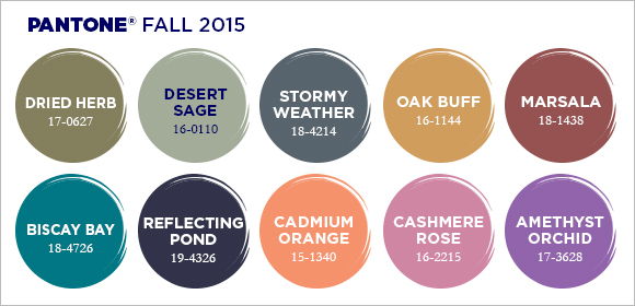 Pantone Fall 2015