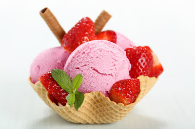 Matcha, Cherimoya + Strawberry Ice Cream - Fettle Vegan