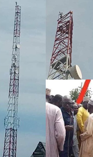 Man climbs mast, vows not to come down till Buhari resigns