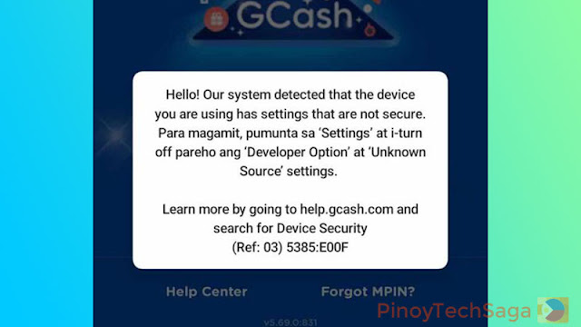GCash Error Fix: Turn Off Developer Options, Unknown Sources