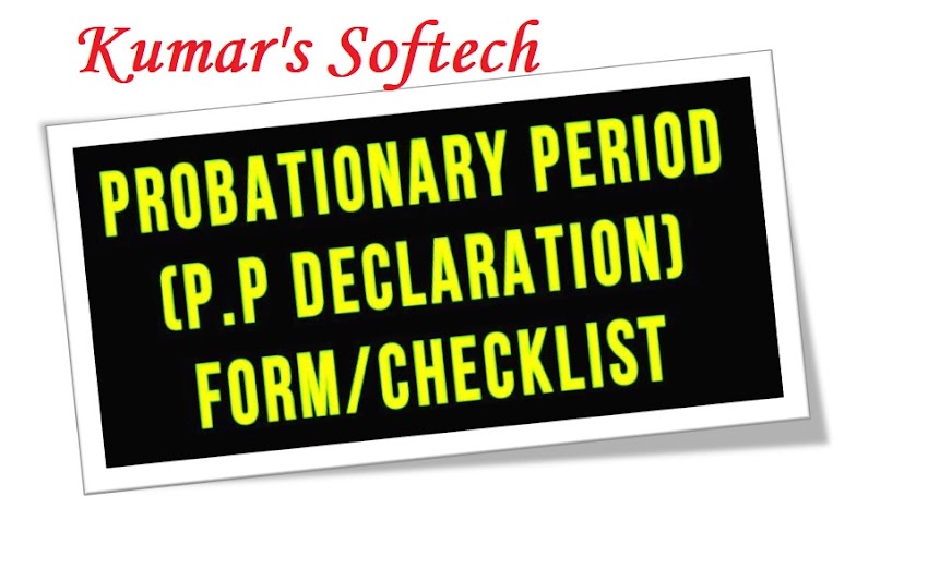 Probationary Period Declaration Forms