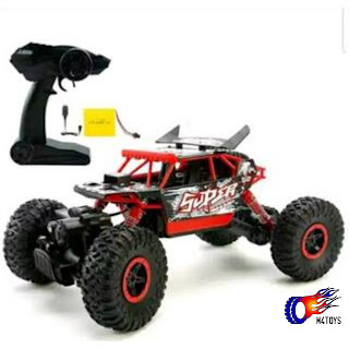 RC MOBIL OFFROAD CLIMBING CAR LEADER SCALE 1:18 4WD 2.4Ghz HITAM