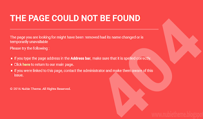 cara mengatasi error 404 pageg not found