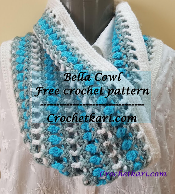 crochet bella cowl pattern