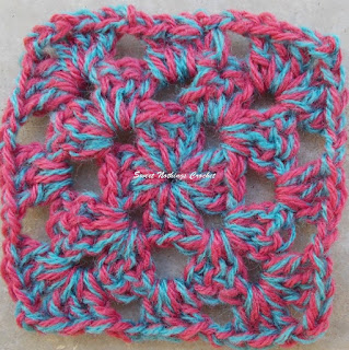 the pink granny square