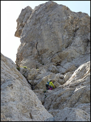 Escalando la Homedes al Gat, Pedraforca