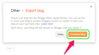 How to Download Blogger Posts and Comments 4