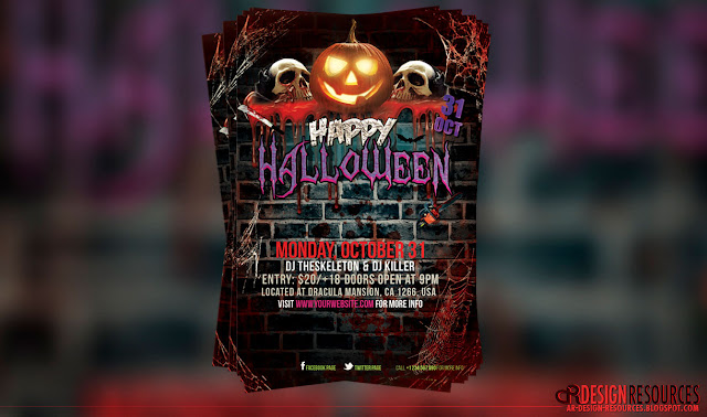 Sepooky Halloween Flyer + Facebook Cover