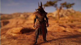  Bayek take on the form of Anubis, the jackal-headed god of the dead and the protector of the underworld
