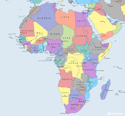 Continents Meaning In Hindi Africa Map