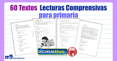 60 Textos Lecturas Comprensivas para primaria