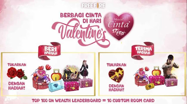 Hadiah Event Valentine Day Free Fire