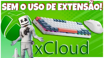 Joguei FORTNITE no XCLOUD com TECLADO e MOUSE NATIVO