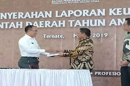 Aliong Mus Serahkan LKPD Unaudited 2018 ke BPK Maluku Utara