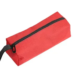 Made from high quality cloth, the tool bag pouch is durable with zipper, organize plumber electrician, storage small parts hown - store