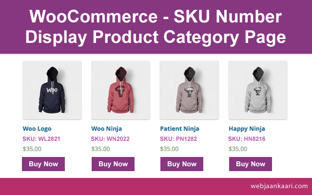 How do add product SKU under product name on category page WooCommerce