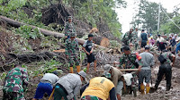 Puluhan Personel Kodim 1423/Soppeng Yang Dipimpin Danramil 01/ Lalabata Datangi Desa Mattabulu, Ini Yang Dilakukan