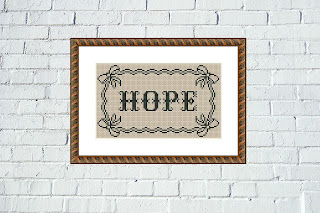 Hope cross stitch pattern - JPCrochet