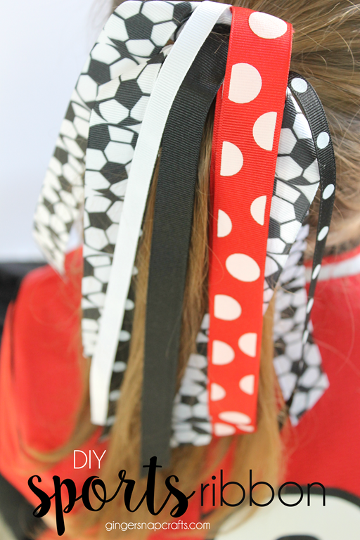 DIY Sports Ribbon at GingerSnapCrafts.com