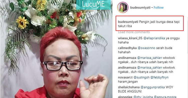 10 Status Bude Sumiyati yang Absurd Abis Kocak Ban Lucu ME