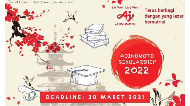 BEASISWA PENUH KULIAH S2 DI JEPANG OLEH AJINOMOTO SCHOLARSHIP Deadline 30 Maret 2021⁣⁣