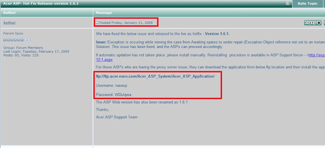 THN Report : ACER hacked because of their own stupidity !