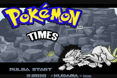 Pokemon Times Cover title screen