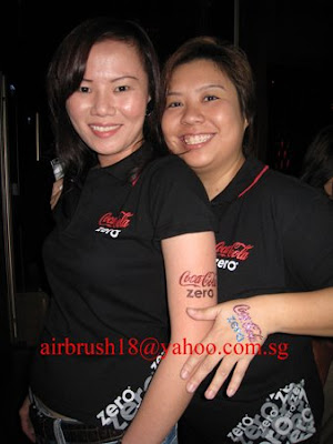 Airbrush Art Body Tattoo