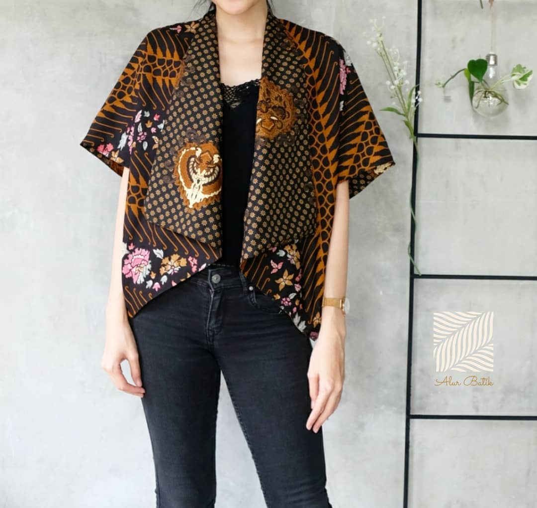 48+ Model Baju Batik Atasan Wanita Terbaru 2019 - Model 