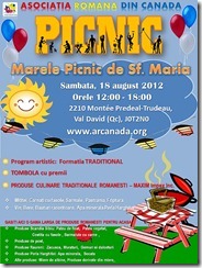 Asociatia Romana din Canada Picnic Val David Sf Maria
