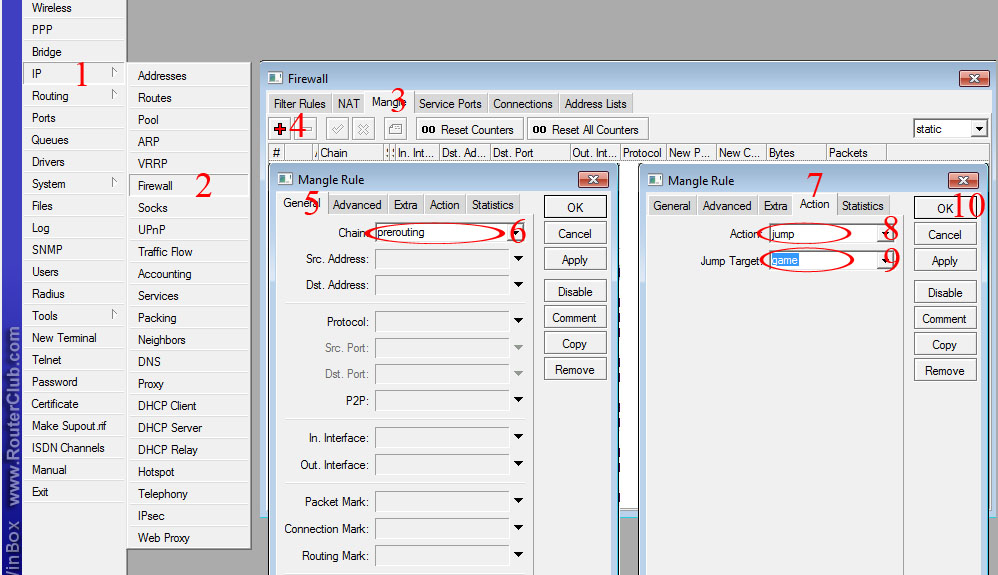 Seting Mikrotik Untuk Warnet + Game Online Via Winbox 