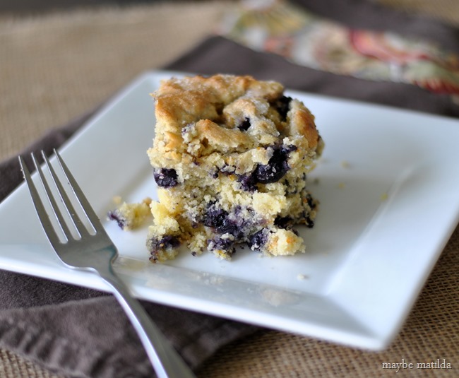 Blueberry Orange Buttermilk Breakfast Cake // www.maybematilda.com