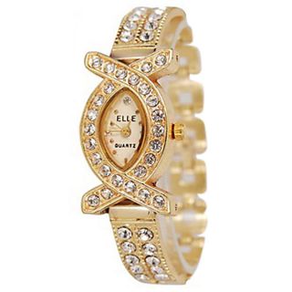 Shopclues - American Diamond Studded Wrist Bracelet Cum Watch - Women