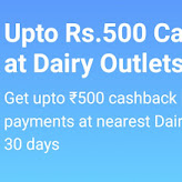 PayTM Dairy Outlet Offer – Get Rs.500 Cashback on Dairy Outlets