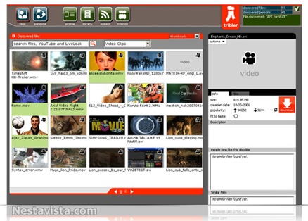 Cliente BitTorrent Tribler 4.5.2