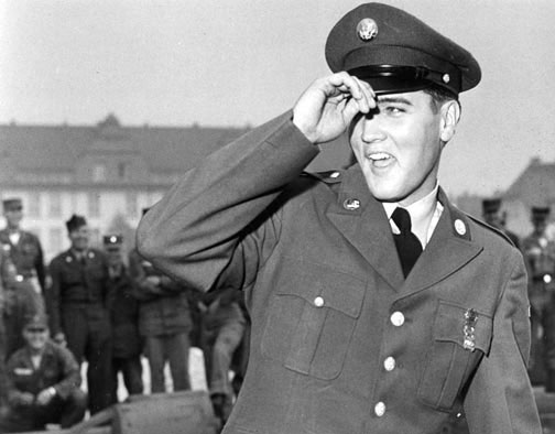Elvis in the army ~ vintage everyday