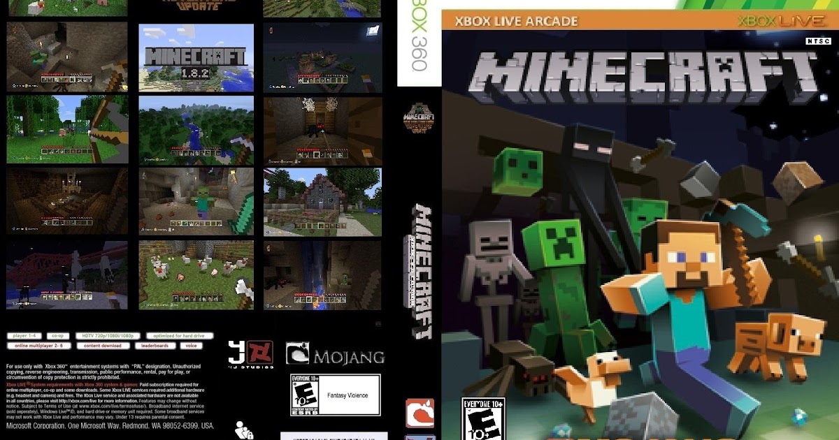 Minecraft Xbox 360 Edition + DLC + TU - Jogos Para Xbox 360