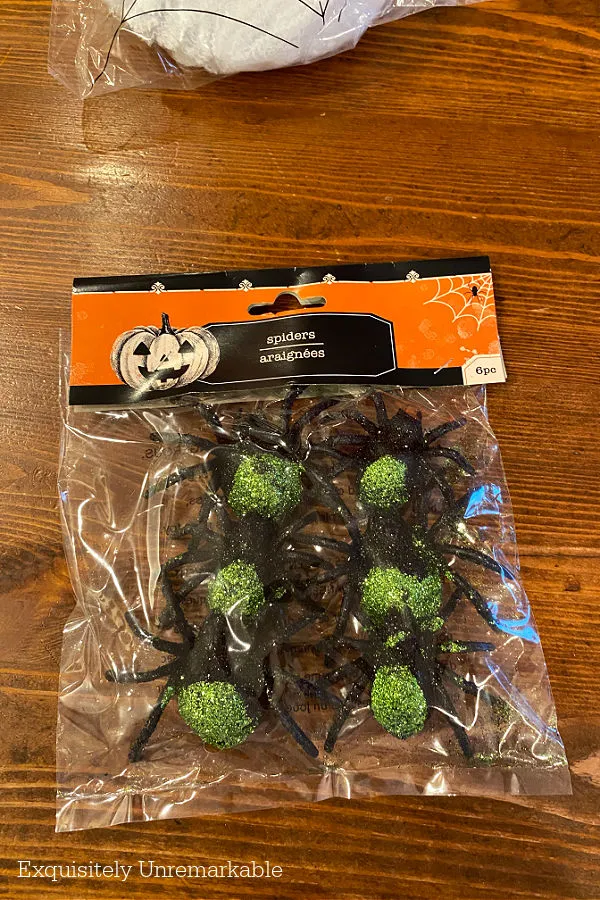 Bag of Spiders For Halloween Craft
