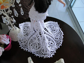 Vestido de noiva de crochê para Barbie, por Pecunia MillioM 6