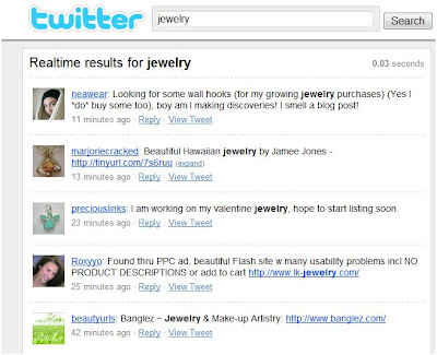 twitter search jewelry