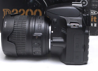 Kamera DSLR Nikon D3200 Lensa Kit 18-55mm Fullset