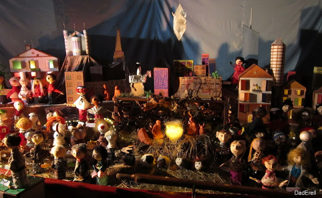 Crèche réalisée par l'association ARCHE, église Saint Bonaventure, Lyon