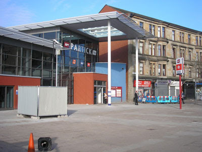 the deserted Partick Station