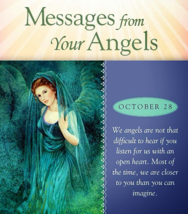 Messages from Our Angels today ~ October 28, Monday ♥