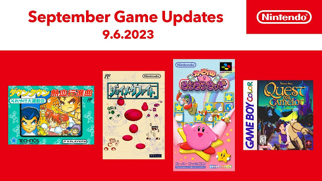 Arte que mostra os jogos de NES, SNES e Game Boy Color adicionados ao Nintendo Switch Online