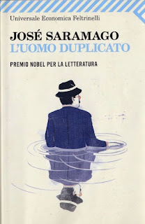 Copertina del libro di Josè Saramago dal titolo L'uomo duplicato