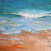 Daily Painting, Seascape Painting, Ocean Painting, Beach Painting,
"Celebrating Blue" 16x20x1.5" Oil S