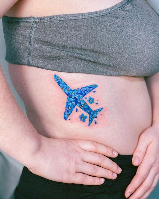 Tatuagens de avião para as mulheres - 20 fotos e modelos