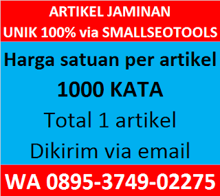 Artikel 1000 kata Tanpa Paket